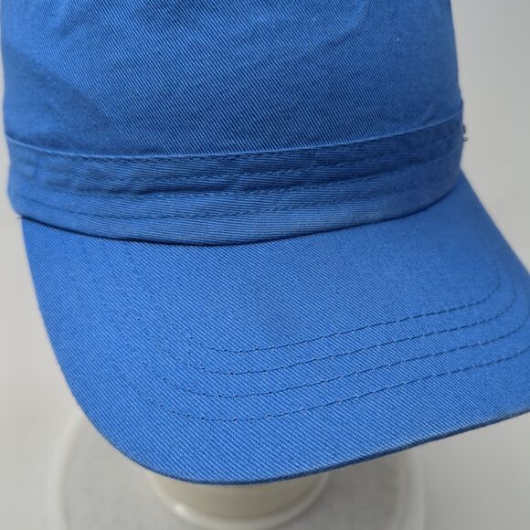 J. Linderberg Cadet Army Cap Blue Medium Lightweight Emblem Blank Cotton - Picture 6 of 10